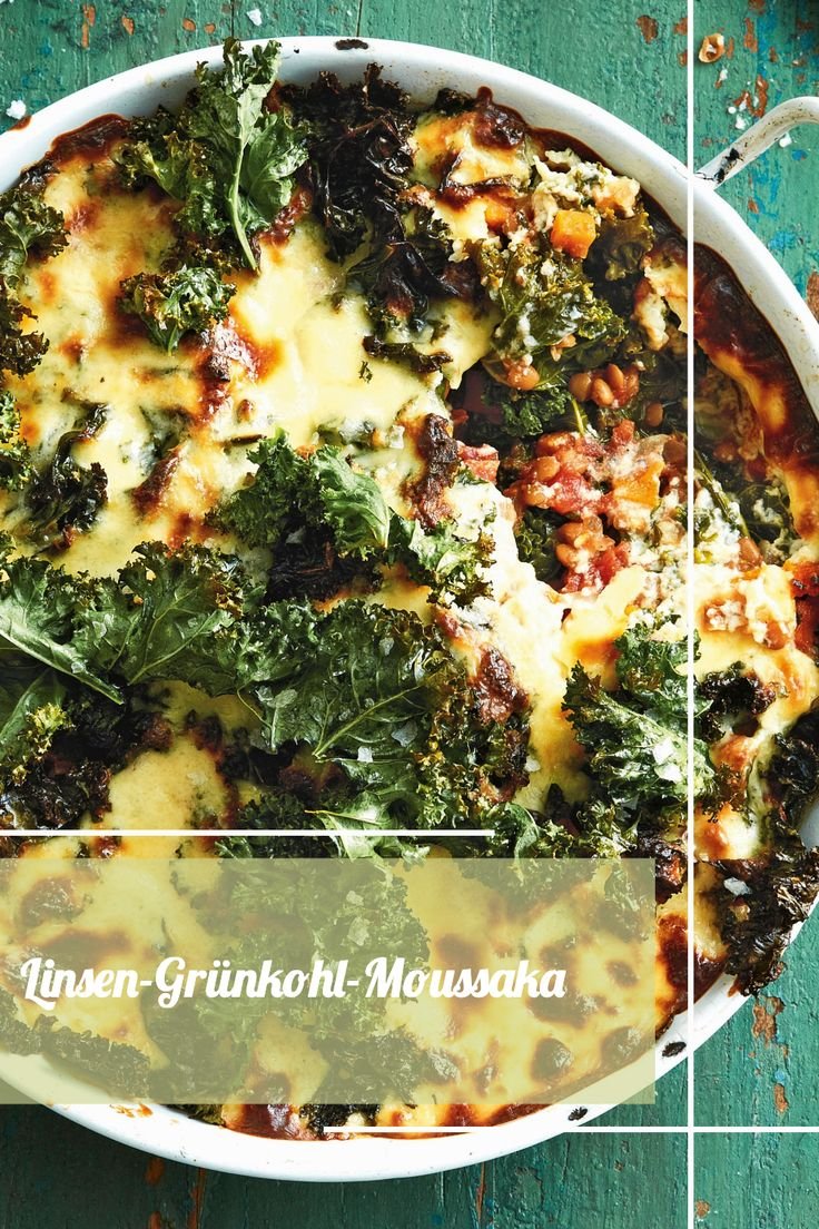 Linsen-Grünkohl-Moussaka