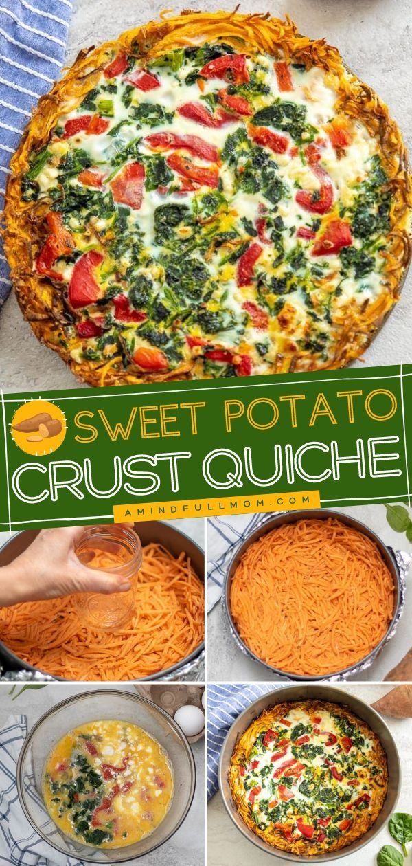 Sweet Potato Crust Quiche