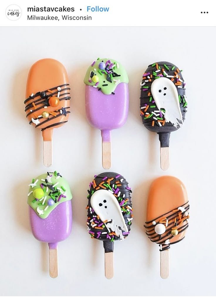 Halloween Cakesicle Presale - Order Now! | Halloween cakesicle recipes, Cakepop halloween ideas, Halloween cake popsicles ideas