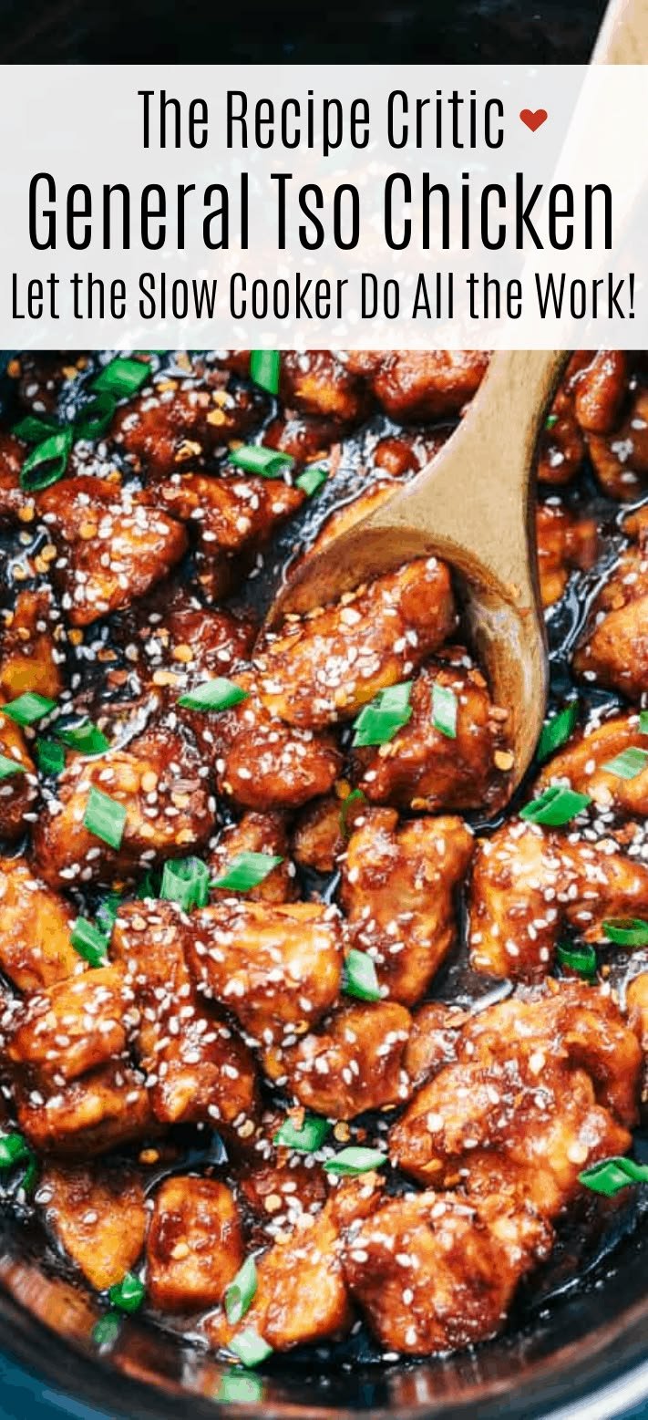 Slow Cooker General Tso's Chicken Recipe | General tso chicken easy crockpot, Crock pot general tso chicken easy, Chicken dinner