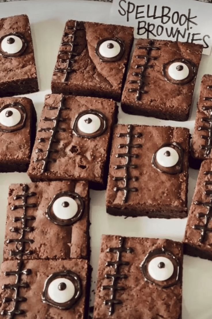 Whip Up Fudgy Spellbook Brownies