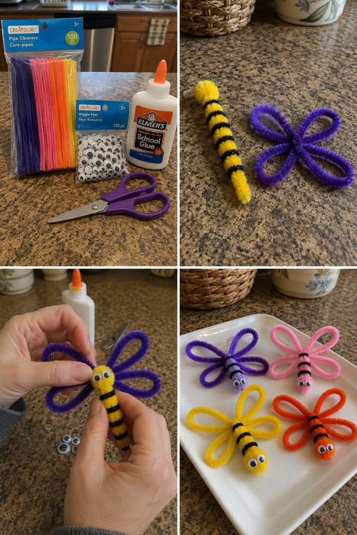 DIY Pipe Cleaner Dragonflies
