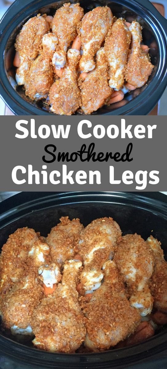 Smothered Chicken - Easy Crockpot Chicken Legs Recipe