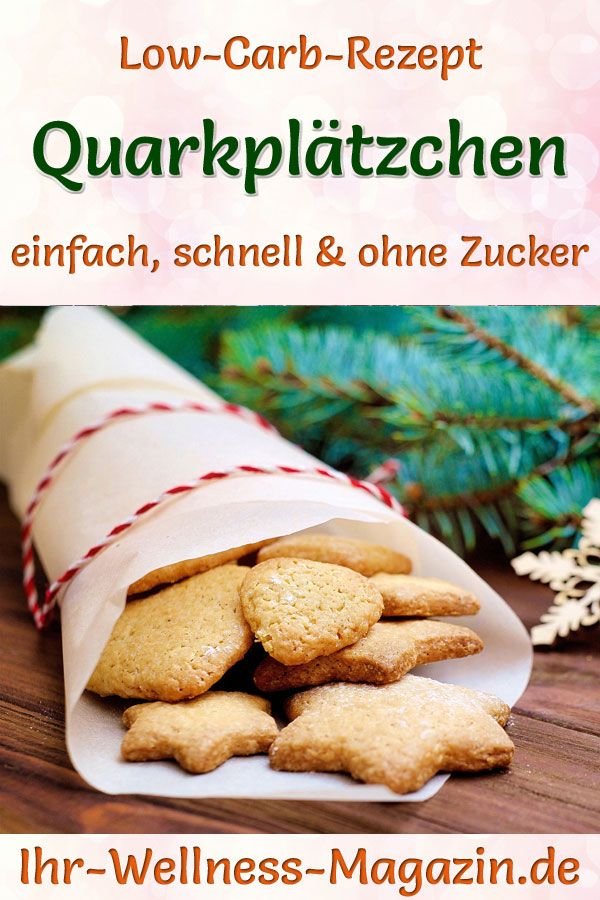 Schnelle Quarkplätzchen zum Ausstechen - Low-Carb-Rezept ohne Zucker