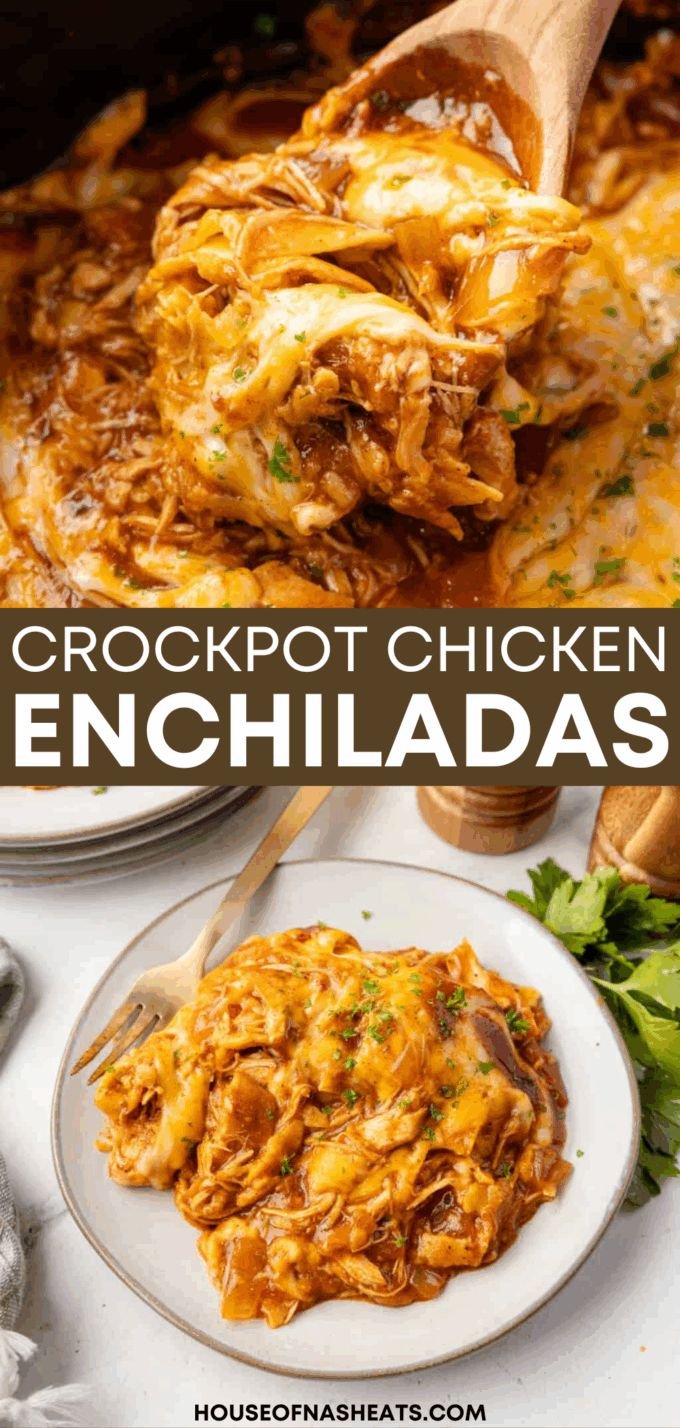Crockpot Chicken Enchiladas