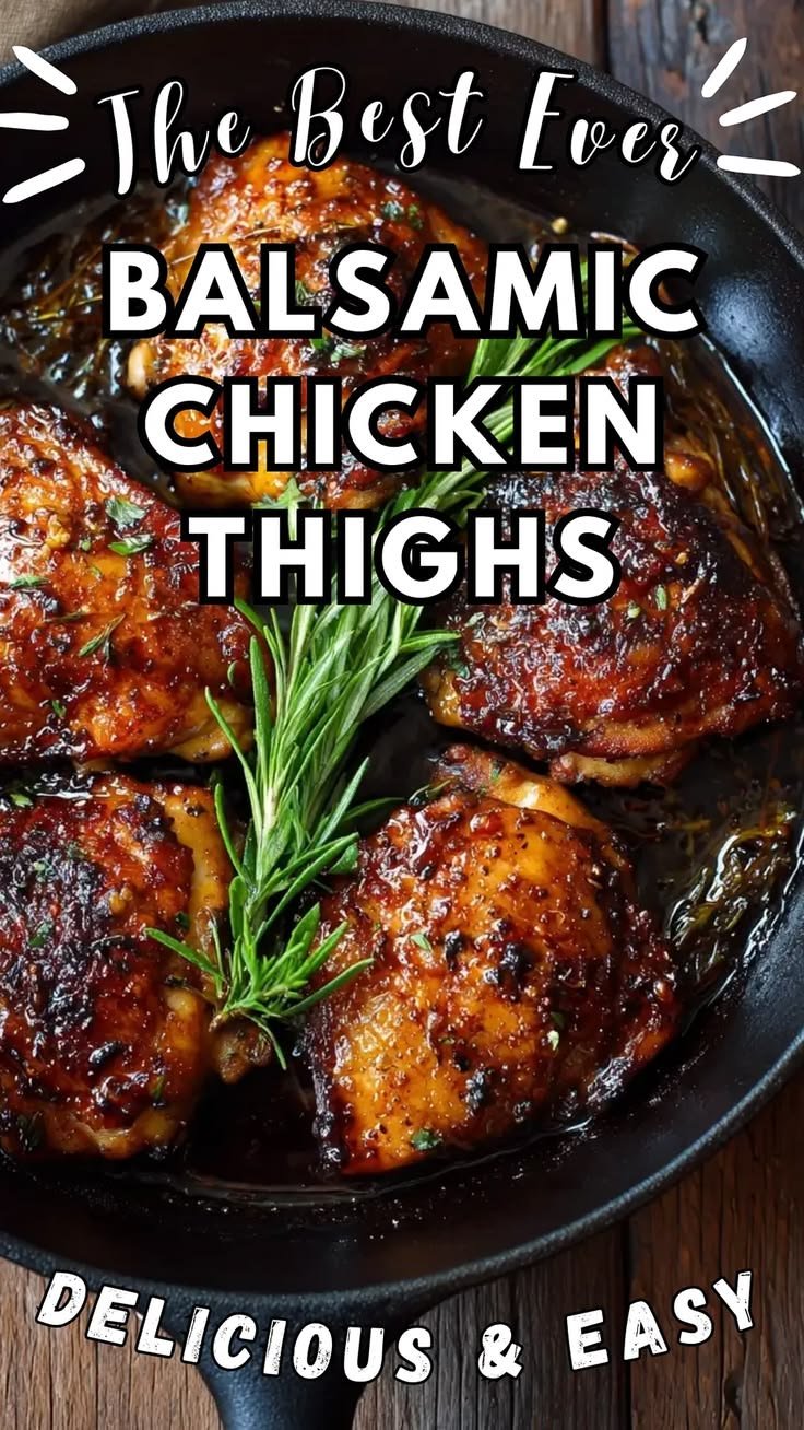 Balsamic Chicken Thighs: An Easy One-Pan Weeknight Dinner