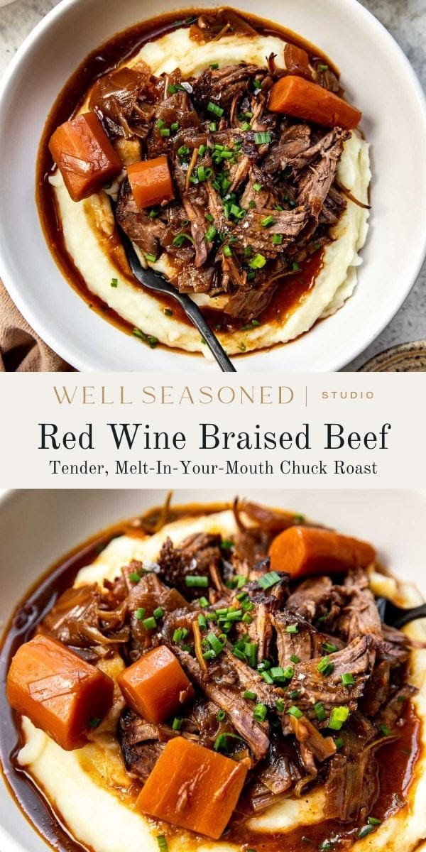 Utterly Delicious & Tender Red Wine Braised Beef - Well Seasoned Studio