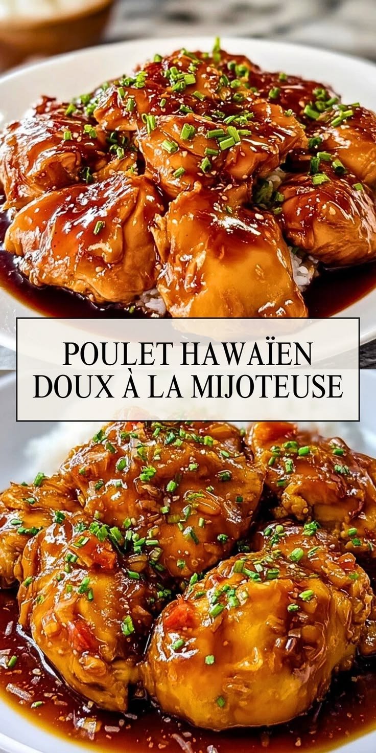 Poulet Hawaïen Doux à la Mijoteuse