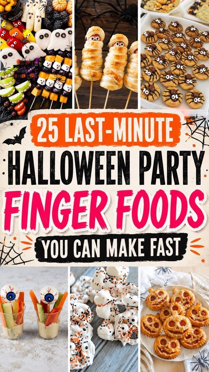 25 Last-Minute Halloween Party Finger Foods You Can Make Fast