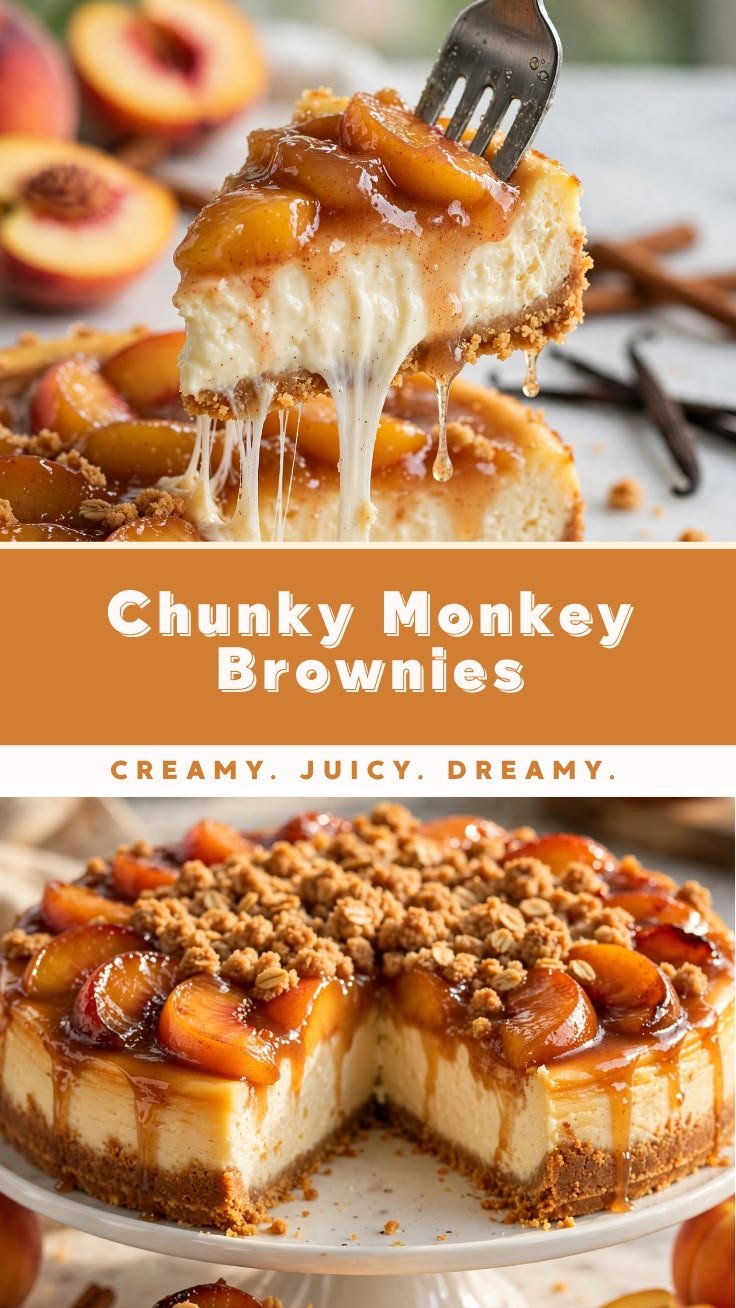 Peach Cheesecake Cobbler