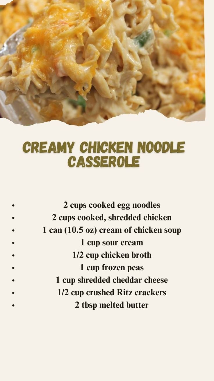 Creamy Chicken Noodle Casserole