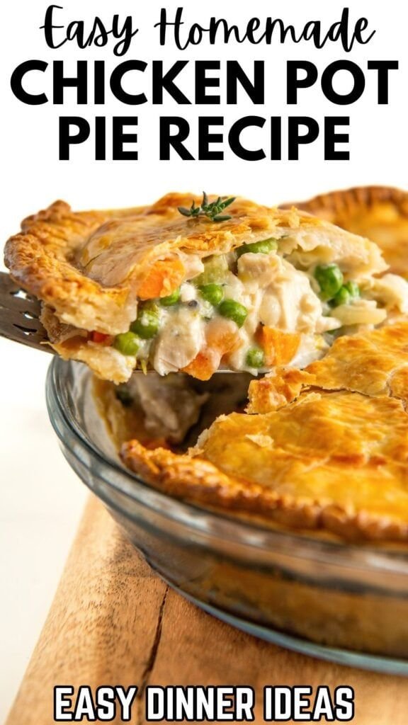 Quick and Easy Creamy Chicken Pot Pie Recipe | Chicken pot pie inside recipe, Hearty chicken pot pie recipe, Homemade chicken pie recipe