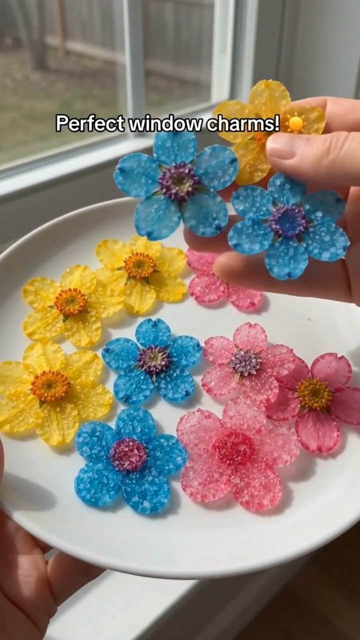How to Make Faux Stained-Glass Flowers with Glue: DIY Tutorial 16 DIY Faux Stained-Glass Glue Flowers