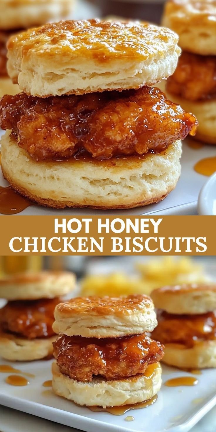 Southern Hot Chicken Biscuit | Side Dishes for Chicken Biscuits, Biscuits and Chicken Recipe, Spicy Chicken Biscuits