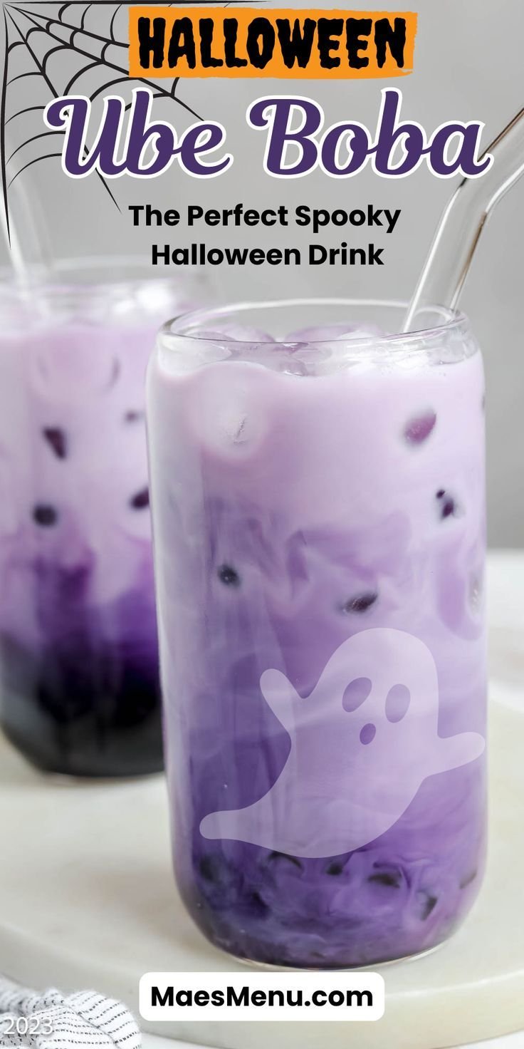Ube Boba | The Perfect Drink for Halloween Parties
