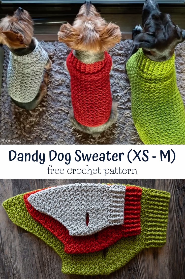 Simple Crochet Dog Sweater Pattern 6 Easy Crochet Dog Sweater Pattern
