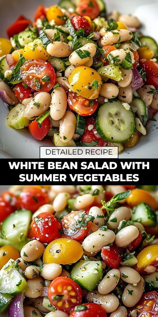 White Bean Salad with Summer Vegetables