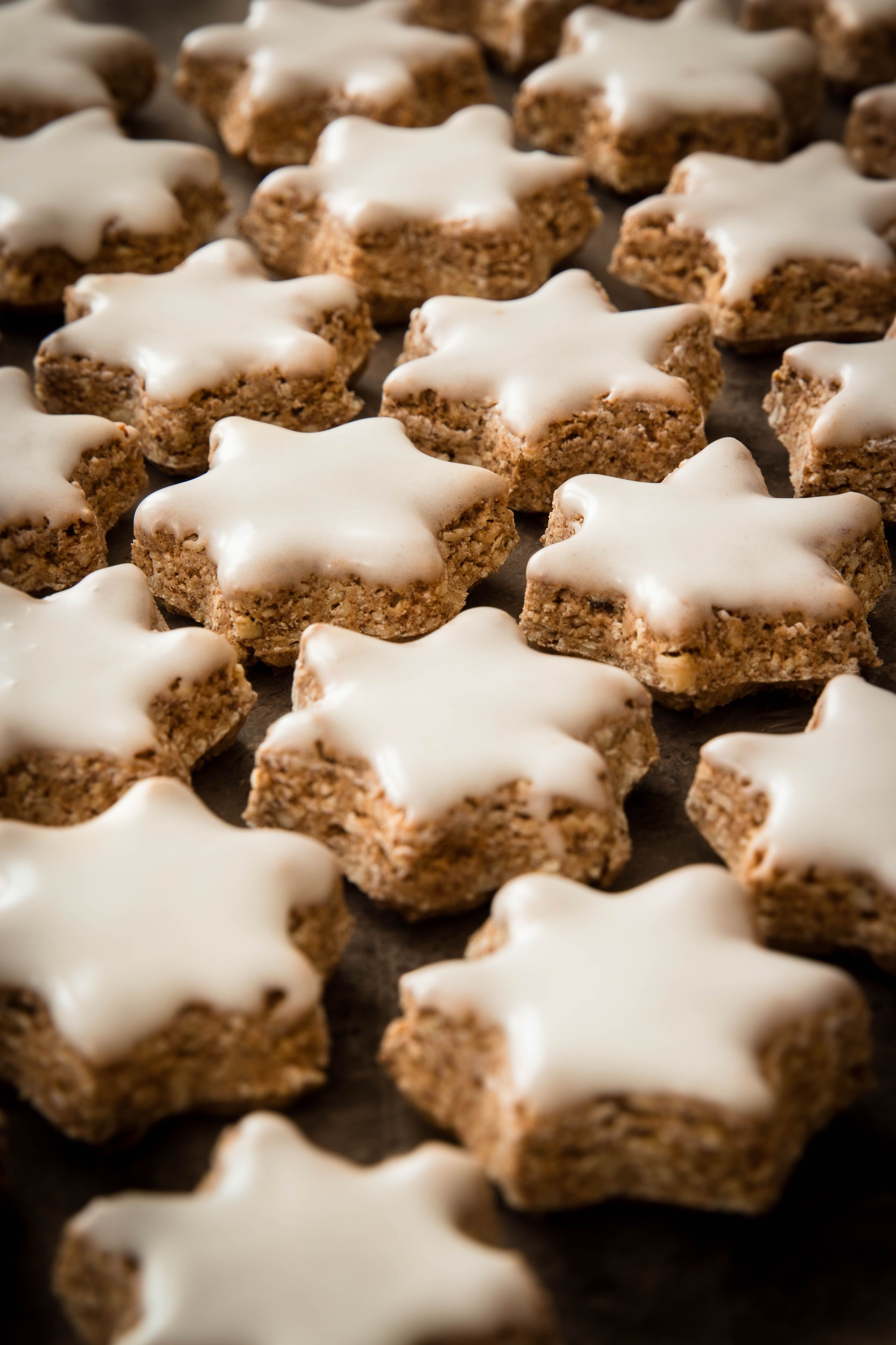 Zimtstern à la noisette et cannelle - étoiles de Noël photographie