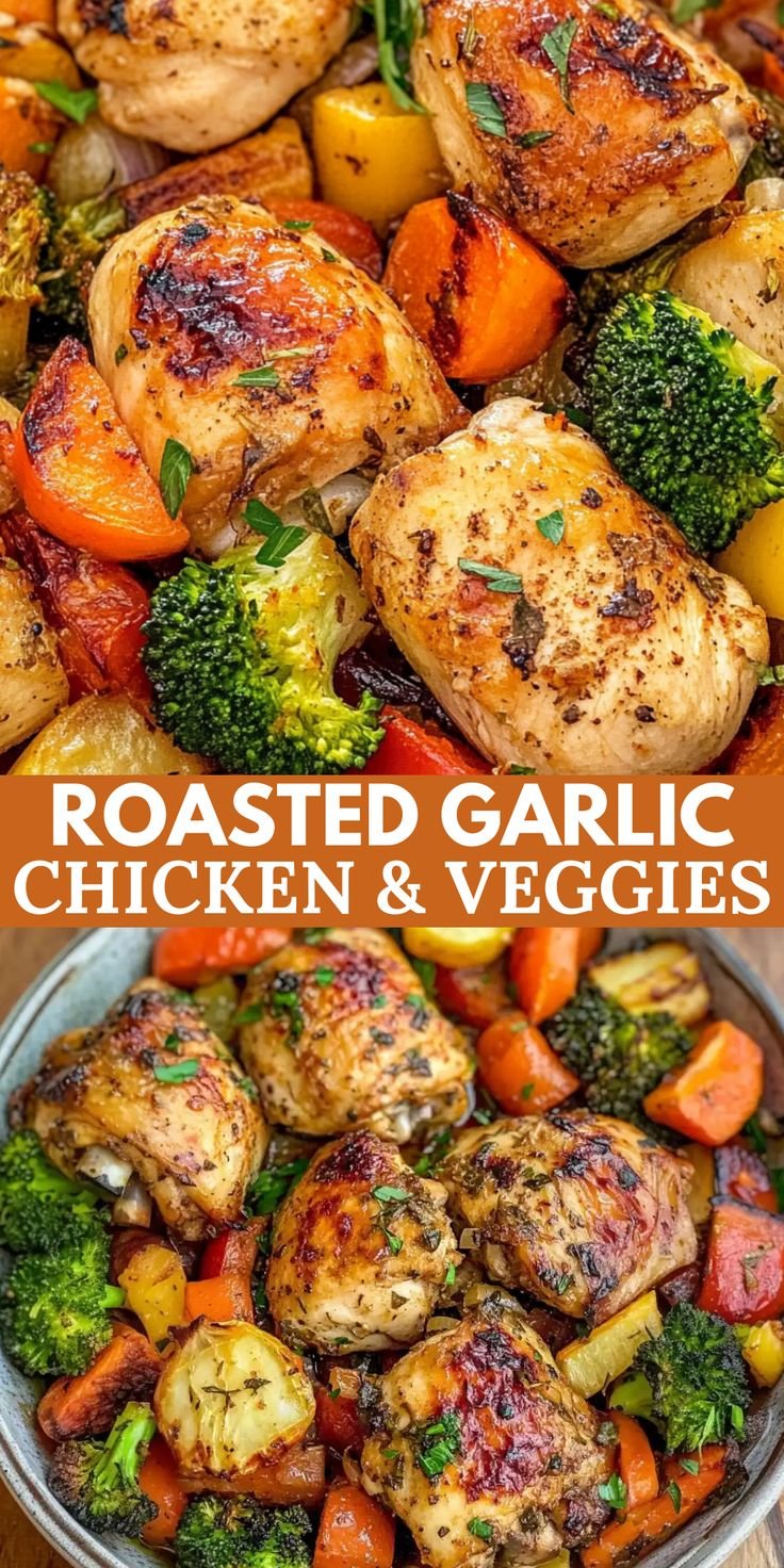 Roasted Garlic Chicken and Vegetables