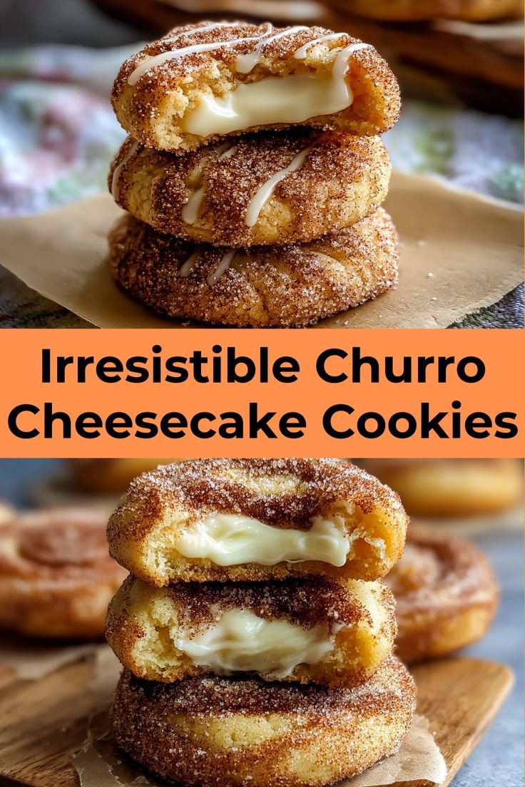 Churro Cheesecake Cookies