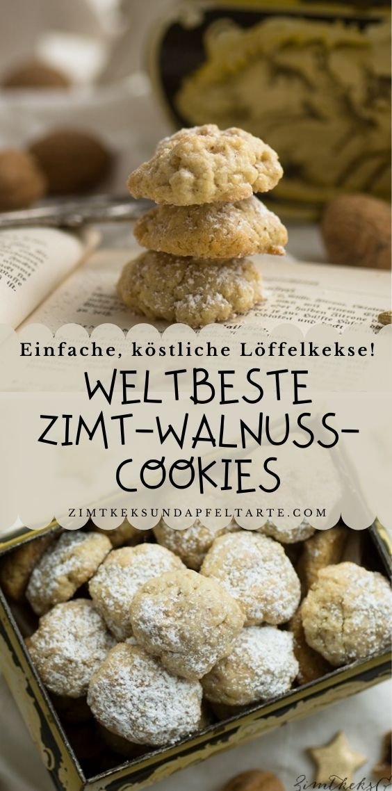 Knusprige Walnuss Cookies mit Zimt - das beste Rezept