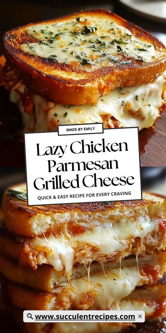 Lazy Chicken Parmesan Grilled Cheese
