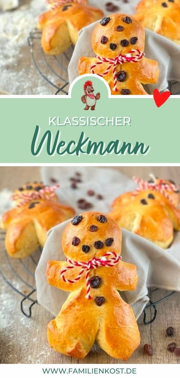 Weckmann Rezept mit Hefeteig für leckere Stutenkerle als DIY Weihnachtsgeschenk aus der Küche