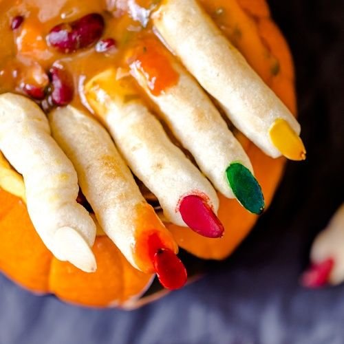 Eerie Witches' Fingers Bread Sticks