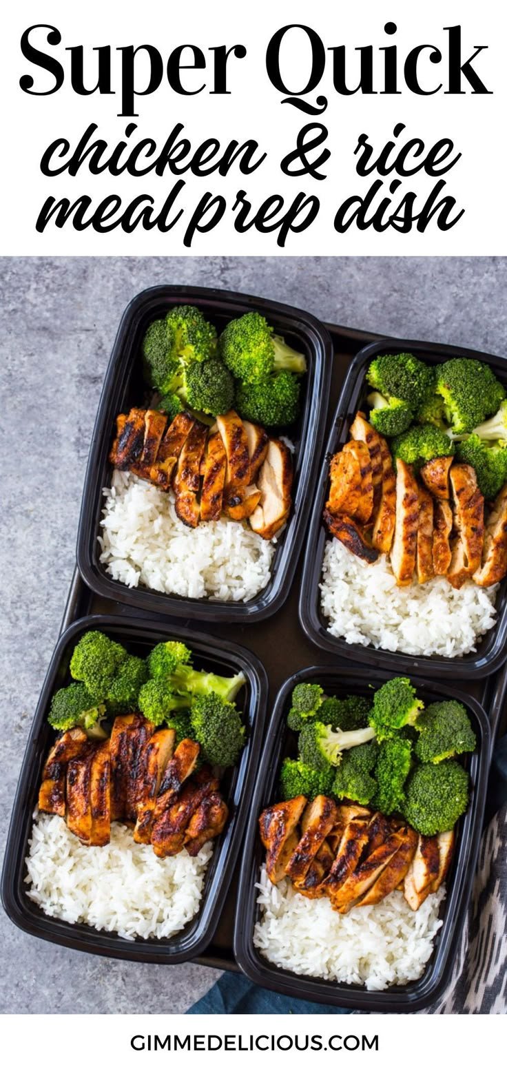 Super Quick Chicken & Rice Meal Prep Dish
