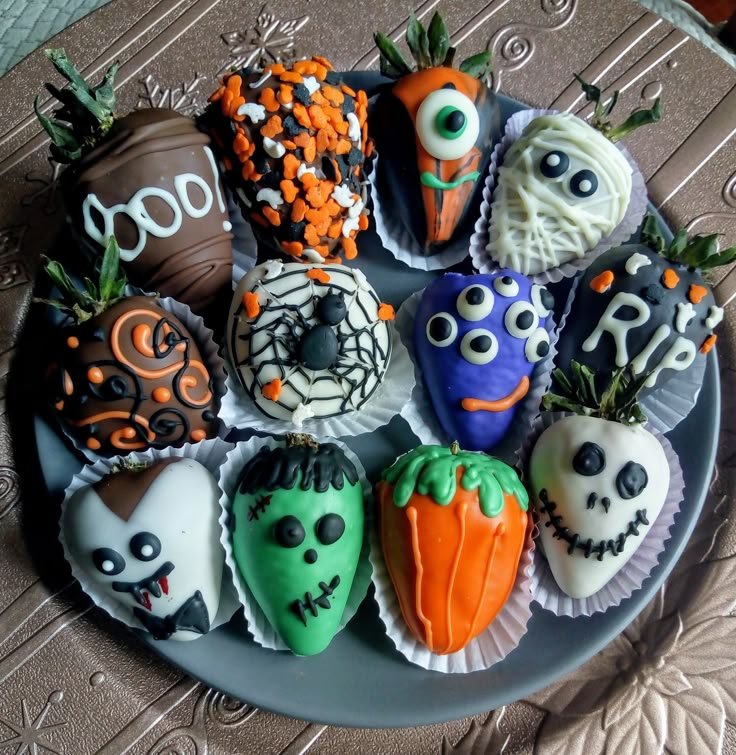 Caja de fresas Halloween