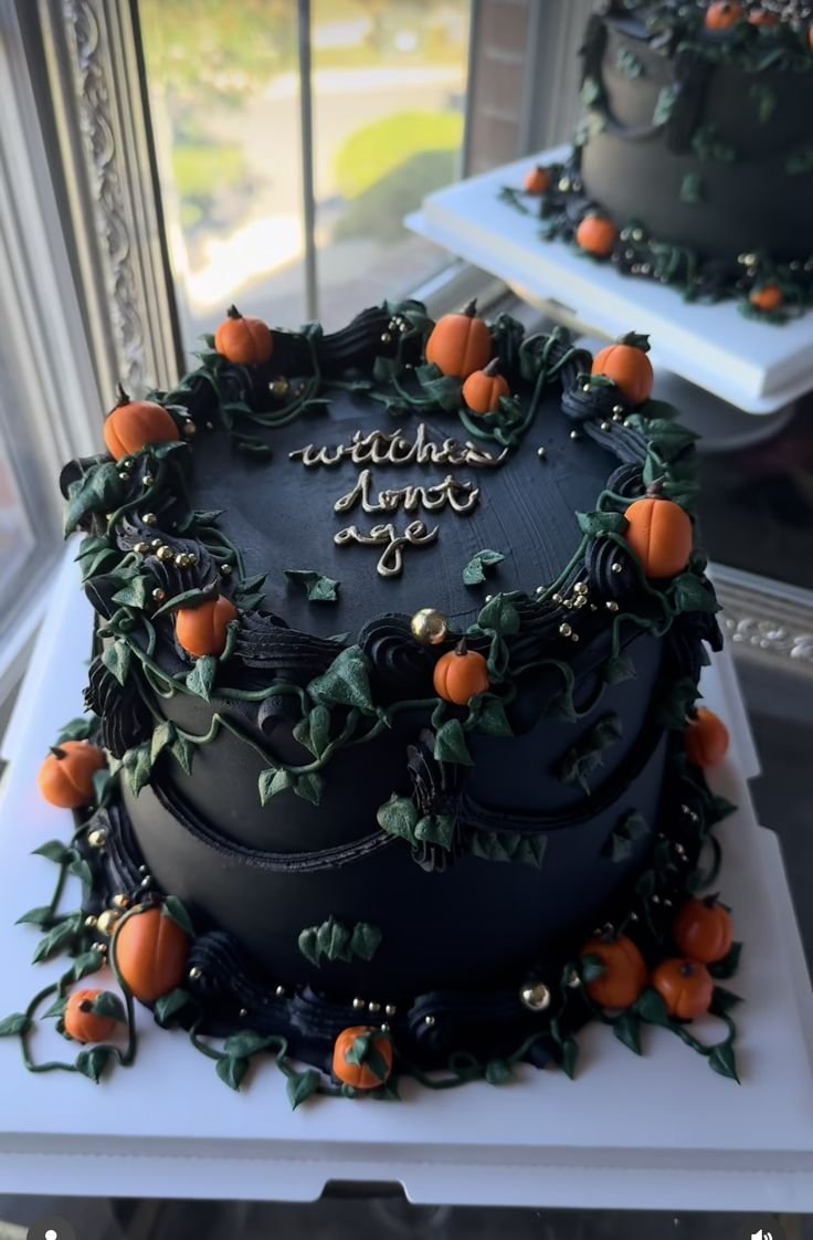 Birthday cake for 79 years old women | Halloween cake ideas for adults, Witchy cake 50th birthday, Creative birthday cakes