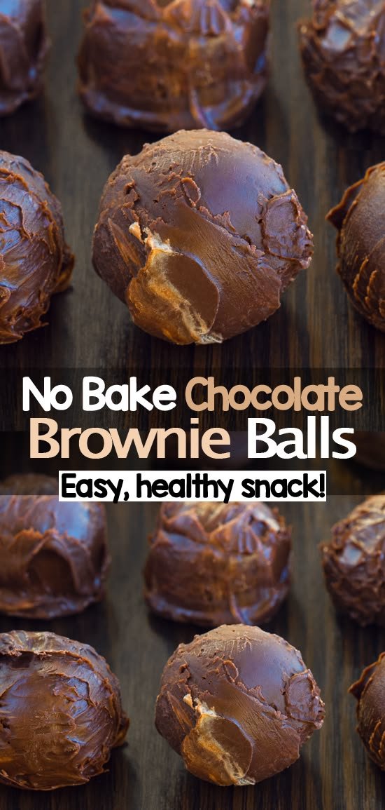 No Bake Brownie Bites - Rich & Fudgy Recipe | Brownie balls no bake, Healthy no bake brownie bites, Easy chocolate treat