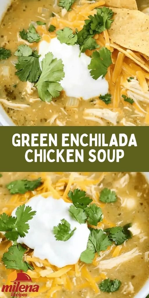 Creamy Green Enchilada Chicken Soup (Instant Pot or Slow Cooker)