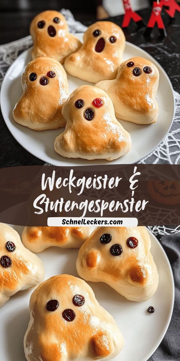 Weckgeister & Stutengespenster: Geister aus Hefeteig für Halloween