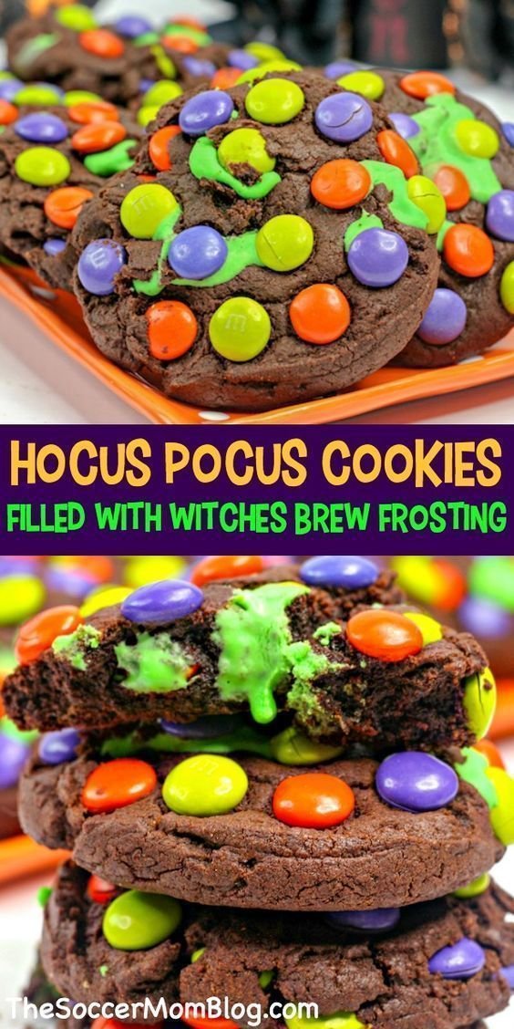 Ooey-gooey "Slime" Filled Halloween Cookies