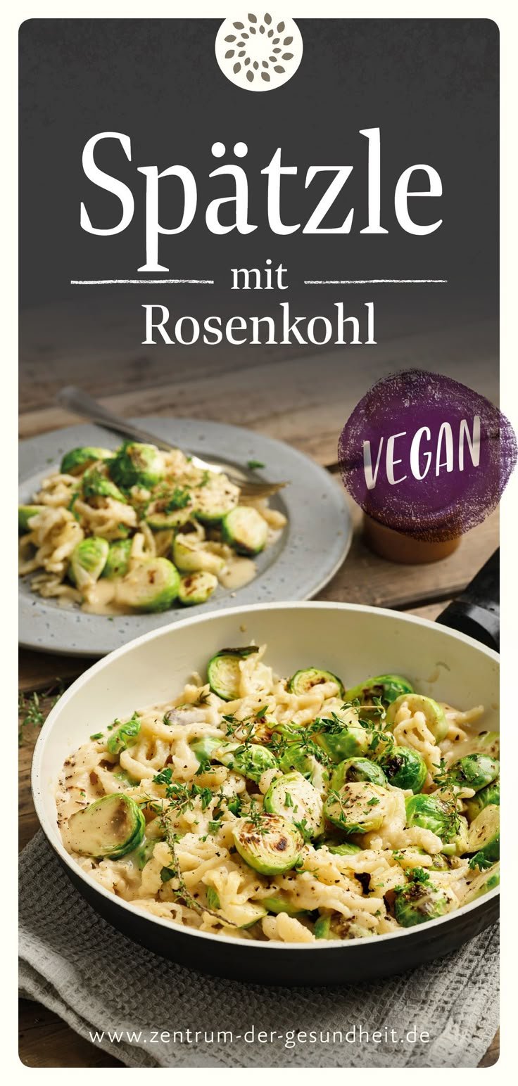 Spätzle mit Rosenkohl