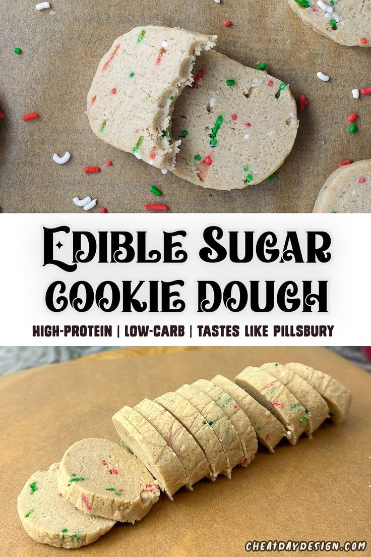 Edible Protein Cookie Dough Rounds (Pillsbury Copycat)