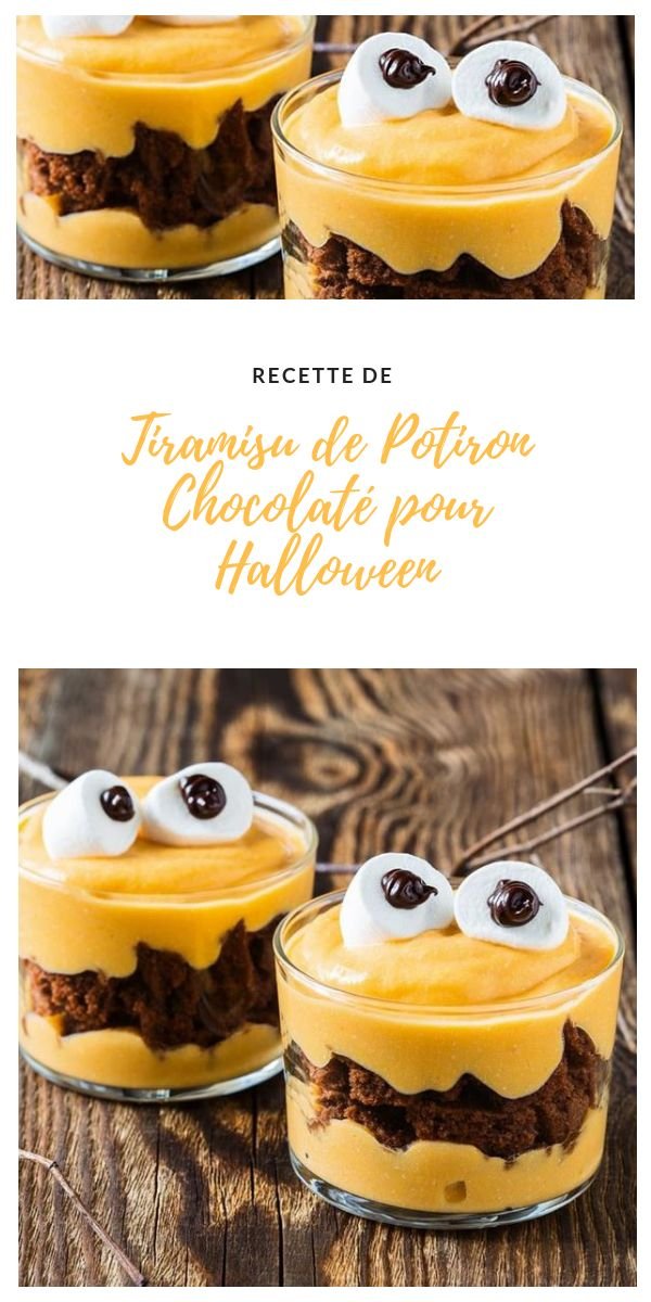 Tiramisu de Potiron Chocolaté pour Halloween