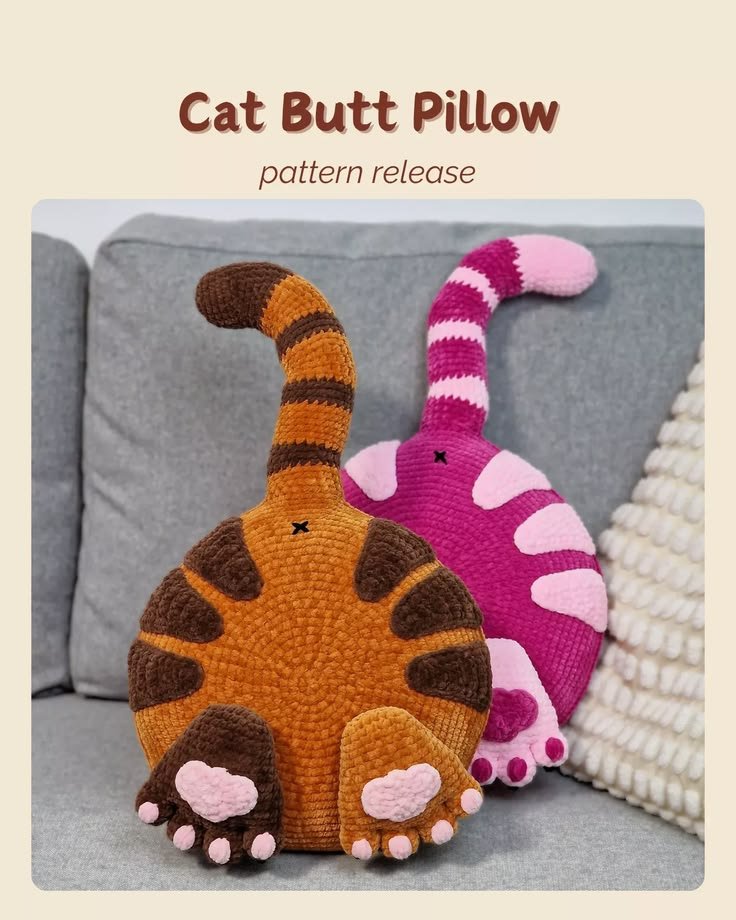 Purrfectly cute cat crochet blanket patterns!