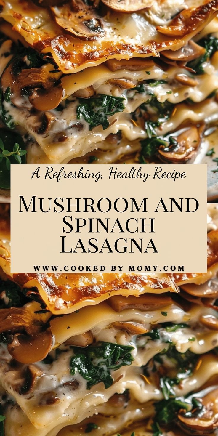 Mushroom and Spinach Lasagna