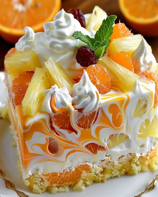 Mandarinen-Sahne-Kuchen