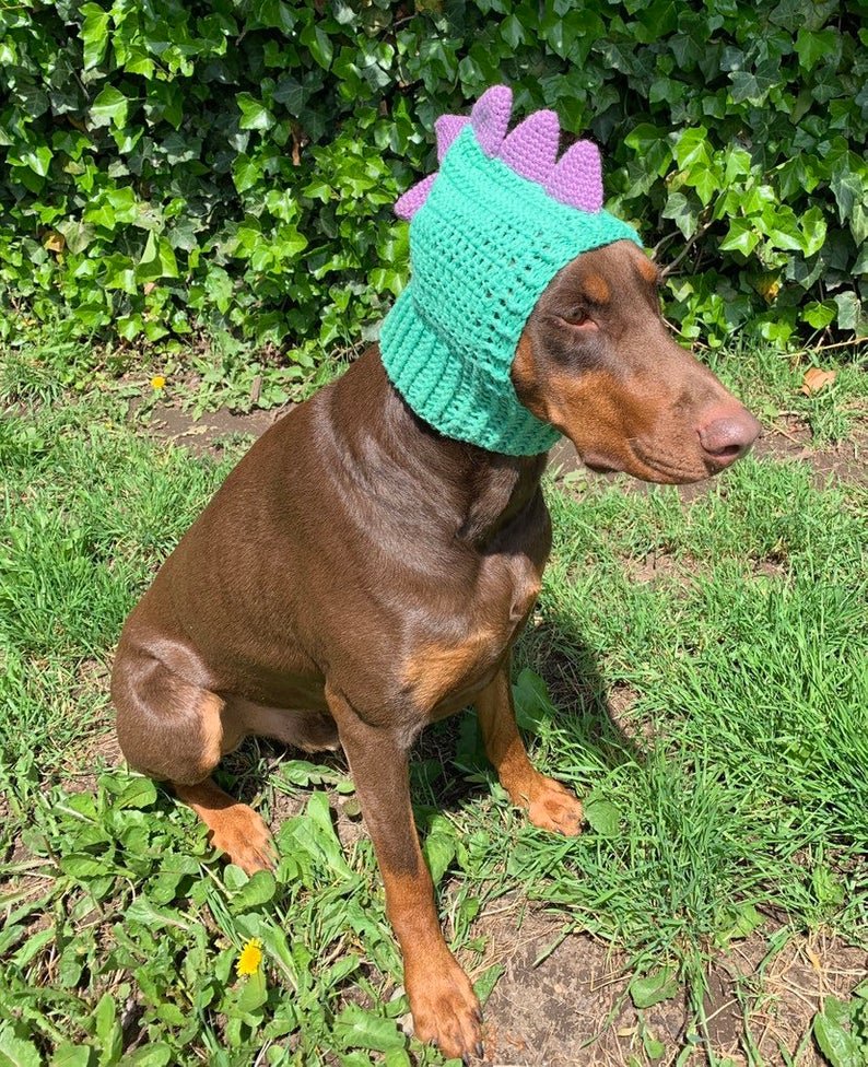 Crochet a Dinosaur Snood For Doggy Cosplay Fun - KnitHacker: Where Art & Yarn Hook Up!