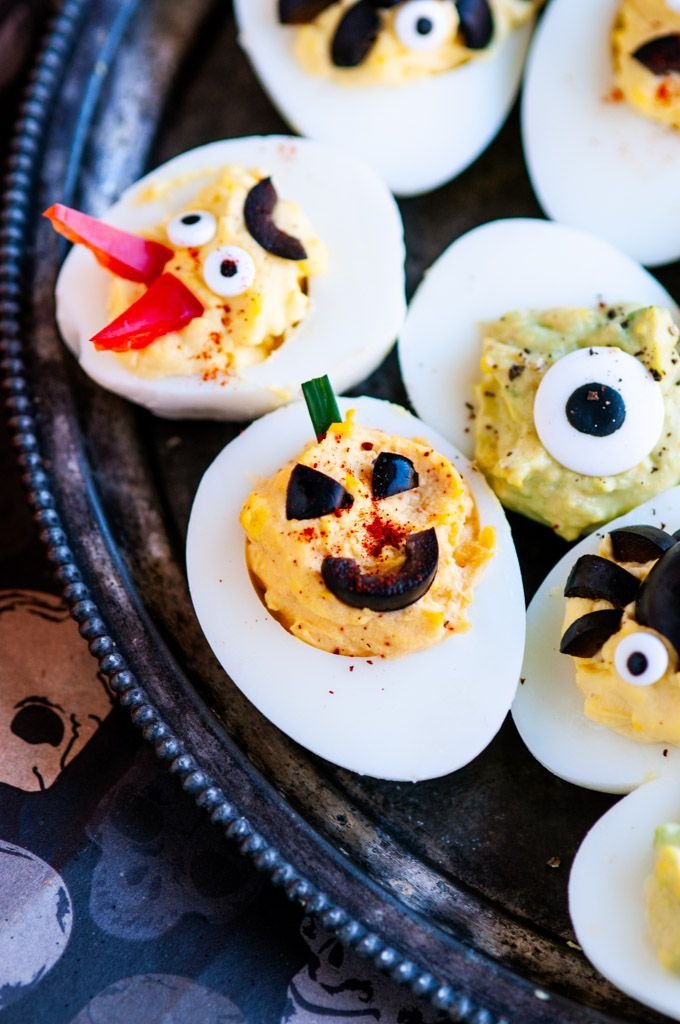 Halloween Deviled Eggs - Aberdeen's Kitchen