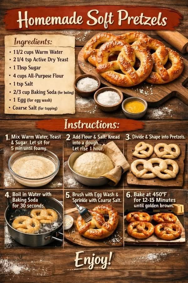 Homemade Soft Pretzels