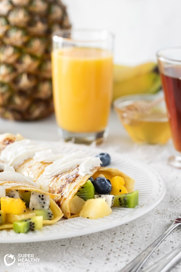 Tropical Fruit Crepes