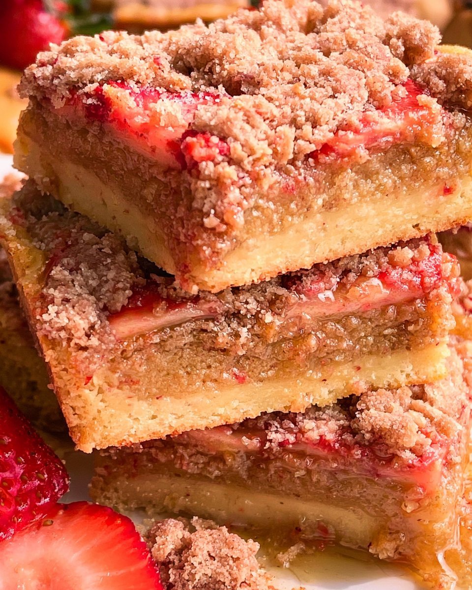 Strawberry Crunch Blondies