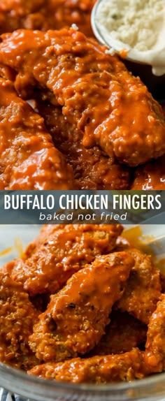 Baked Buffalo Chicken Fingers with a Crunchy Twist!