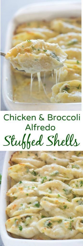 Chicken Alfredo Stuffed Shells - Tastes Better from Scratch