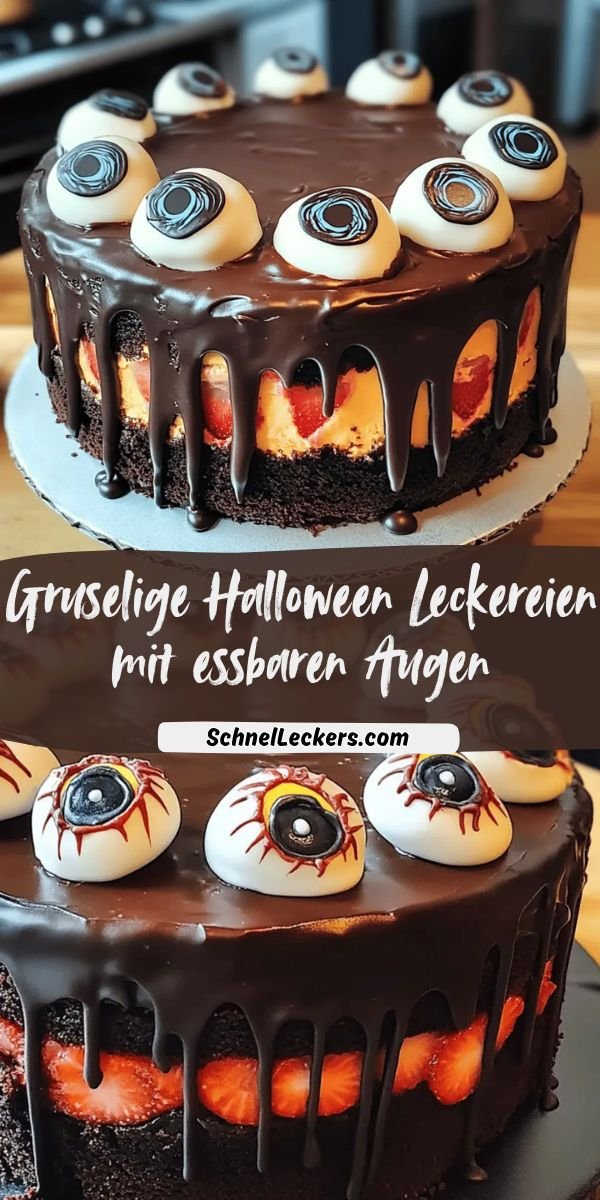 Gruselige Halloween-Leckereien mit essbaren Augen