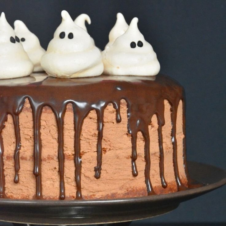 Gâteau fantôme au chocolat {Halloween}